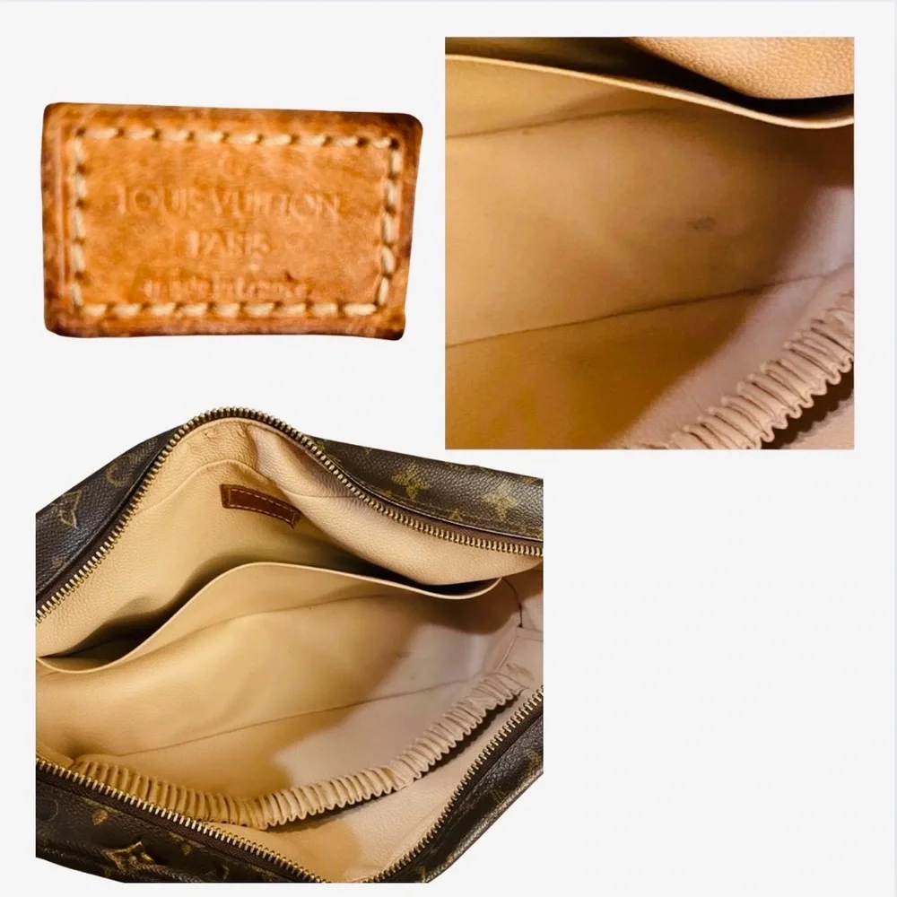 LOUIS VUITTON Monogram Trousse Toilette 28, Box, Dust, & Gift Bags, LV Card, EUC